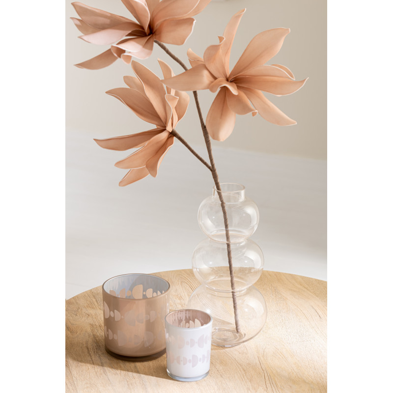 Vase Boule Bublo Hauteur 35 cm en Verre Transparent - 4