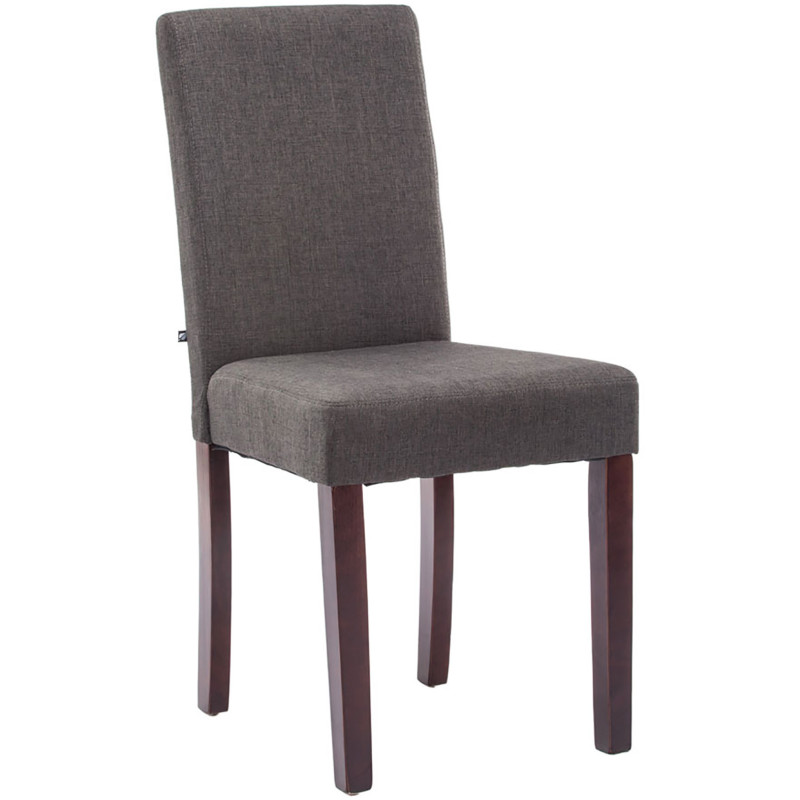 Chaise Melinda en Polyester Gris foncé Bois Cappuccino - 1