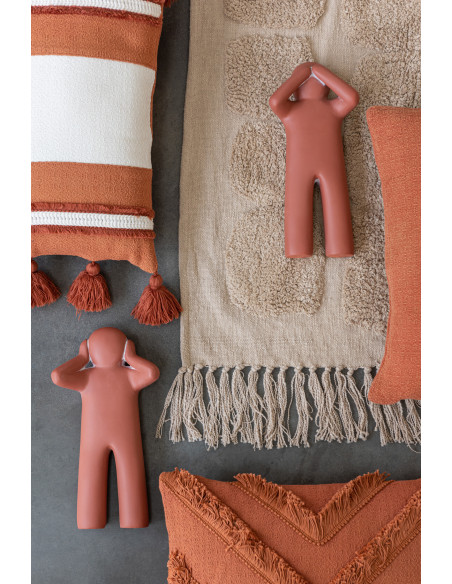 Statue déco XL Bonhomme P'tit Maurice en Résine Terracotta (Lot de 3) - 2