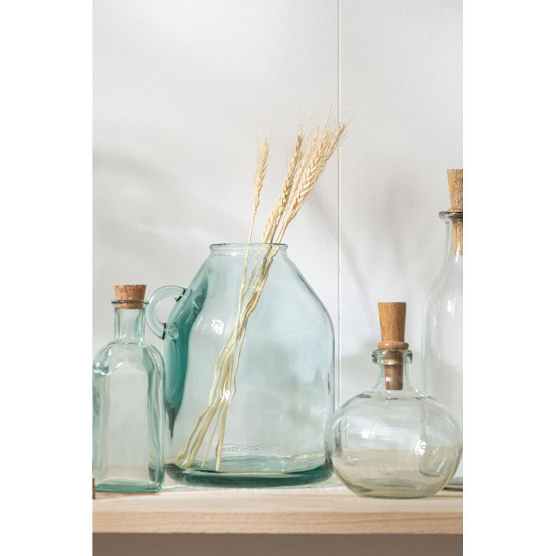 Vase Amphore Mindy Hauteur 25 cm en Verre recyclé Transparent - 2