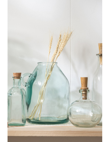 Vase Amphore Mindy Hauteur 25 cm en Verre recyclé Transparent - 2