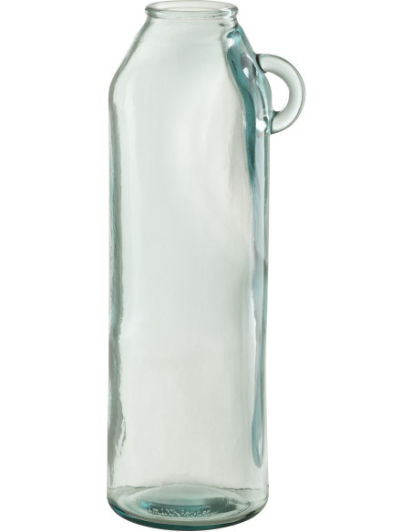 Vase Amphore Mindy Hauteur 45 cm en Verre recyclé Transparent - 1