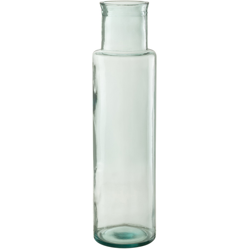 Vase Bouteille XL Mindy Hauteur 55 cm en Verre recyclé Transparent J-Line - 1