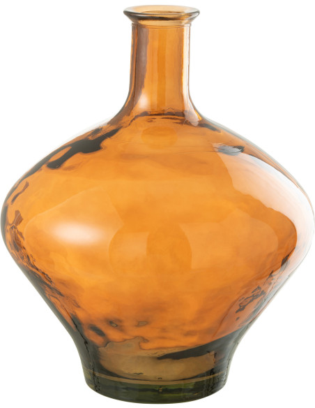 Vase Amphore Méléas Hauteur 45 cm en Verre Marron - 1