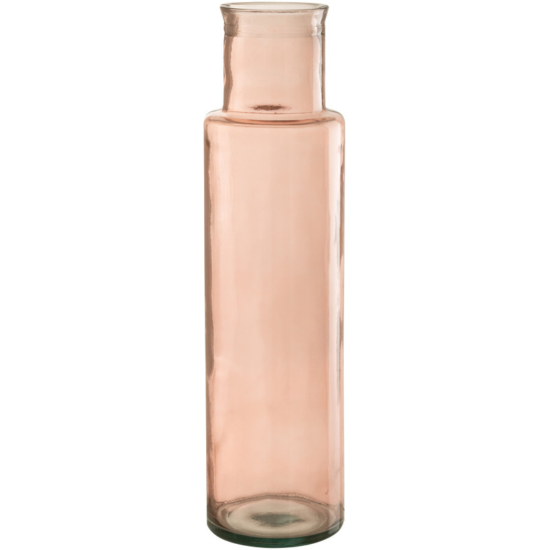 Vase Bouteille XL Rosalia Hauteur 55 cm en Verre Rose - 1