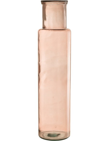 Vase Bouteille XXL Rosalia Hauteur 75 cm en Verre Rose - 1