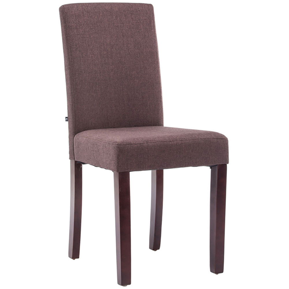 Chaise Melinda en Polyester Chocolat Bois Cappuccino  - 1