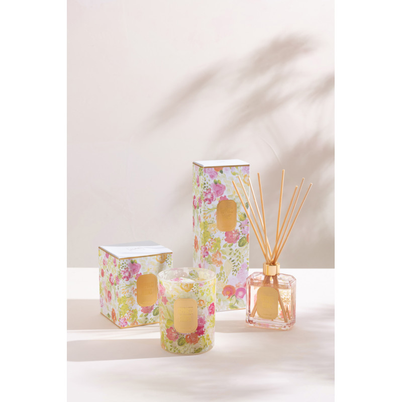 Diffuseur de parfum Senteur Florale Mimosa & Rose Happiness Blooms 180 ml en Verre - 2