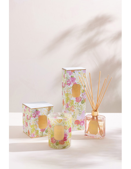Diffuseur de parfum Senteur Florale Mimosa & Rose Happiness Blooms 180 ml en Verre - 2
