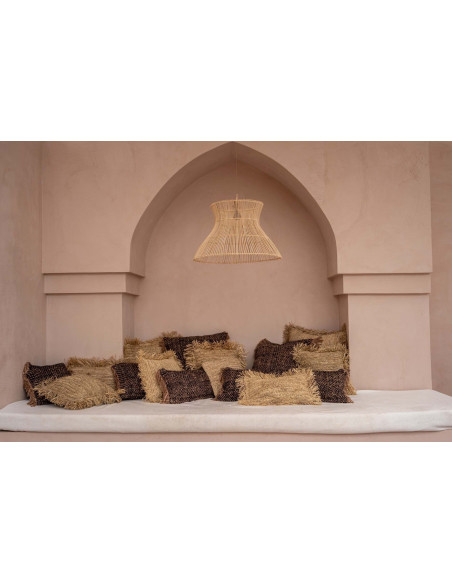 Abat jour original pour suspension 65 cm en Rotin Naturel The Flirt - 6