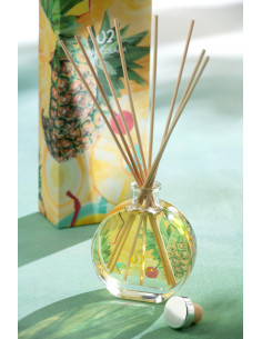 Diffuseur de parfum Senteur Fruitée Pina Colada Happy Hour 200 ml en Verre - 1 2