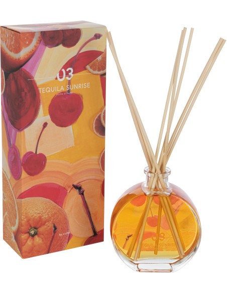 Diffuseur de parfum Senteur Fruitée Tequila Sunrise Happy Hour 200 ml en Verre - 1