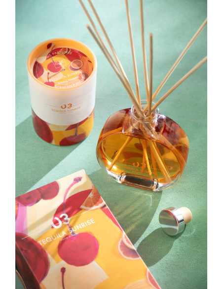 Diffuseur de parfum Senteur Fruitée Tequila Sunrise Happy Hour 200 ml en Verre - 3