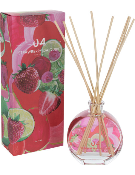 Diffuseur de parfum Senteur Fruitée Daiquiri Fraise Happy Hour 200 ml en Verre - 1