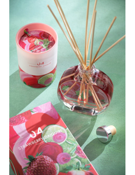Diffuseur de parfum Senteur Fruitée Daiquiri Fraise Happy Hour 200 ml en Verre - 3