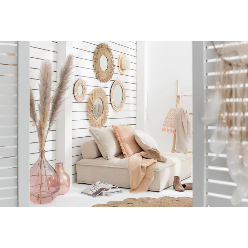 Vase Dame-Jeanne XL Lisbonne Hauteur 55 cm en Verre Saumon - 5