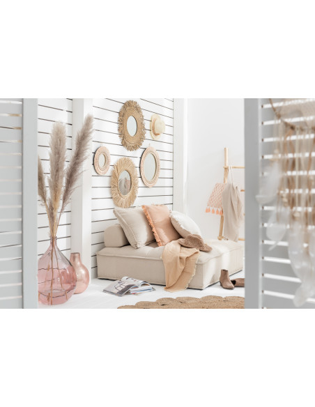 Vase Dame-Jeanne XL Lisbonne Hauteur 55 cm en Verre Saumon - 5