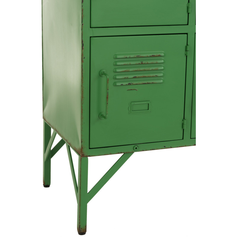 Armoire Vestiaire 9 portes Locker en Métal Vert - 5