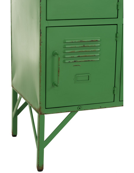 Armoire Vestiaire 9 portes Locker en Métal Vert - 5