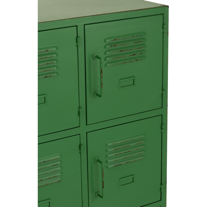 Armoire Vestiaire 9 portes Locker en Métal Vert - 7