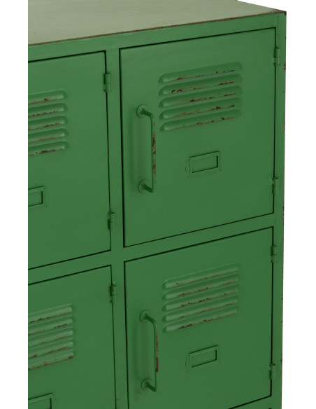 Armoire Vestiaire 9 portes Locker en Métal Vert - 7