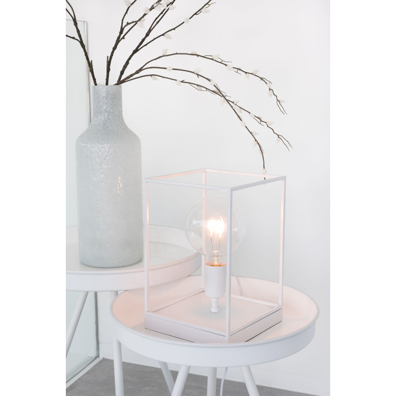 Lampe à poser 1 ampoule Mylano en Métal Blanc - 2