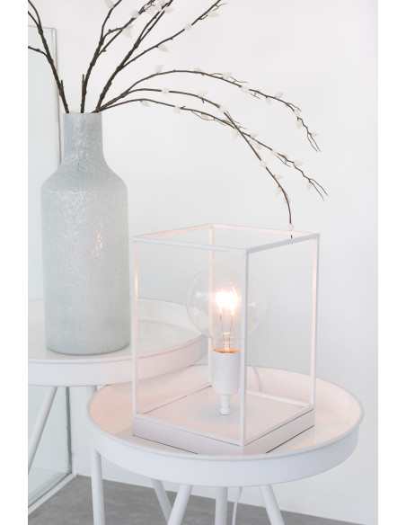 Lampe à poser 1 ampoule Mylano en Métal Blanc - 2