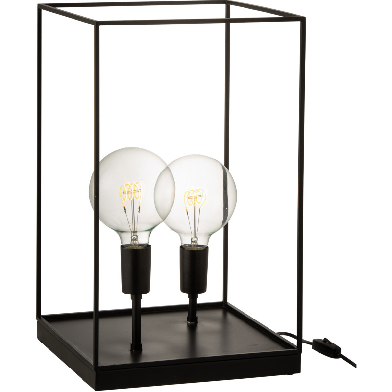 Lampe à poser 2 ampoules Mylano en Métal Noir - 3