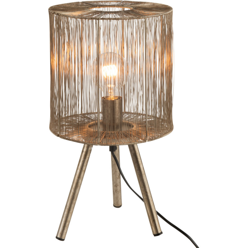 Lampe à poser sur trépied Ventura en Métal Marron Argenté - 3