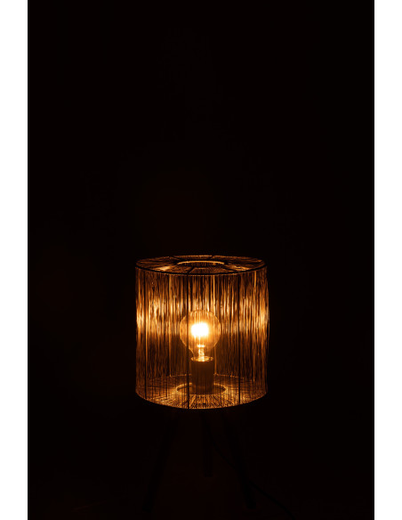 Lampe à poser sur trépied Ventura en Métal Marron Argenté - 4