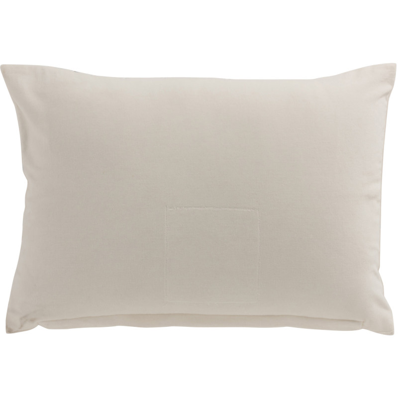 Coussin Rectangulaire Klimy 50x35 en Velours Blanc Miroir - 2