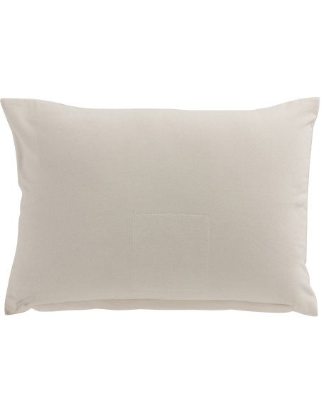 Coussin Rectangulaire Klimy 50x35 en Velours Blanc Miroir - 2