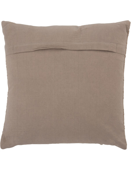 Coussin Carré Fayola 45x45 en Coton Marron Motif oriental - 2