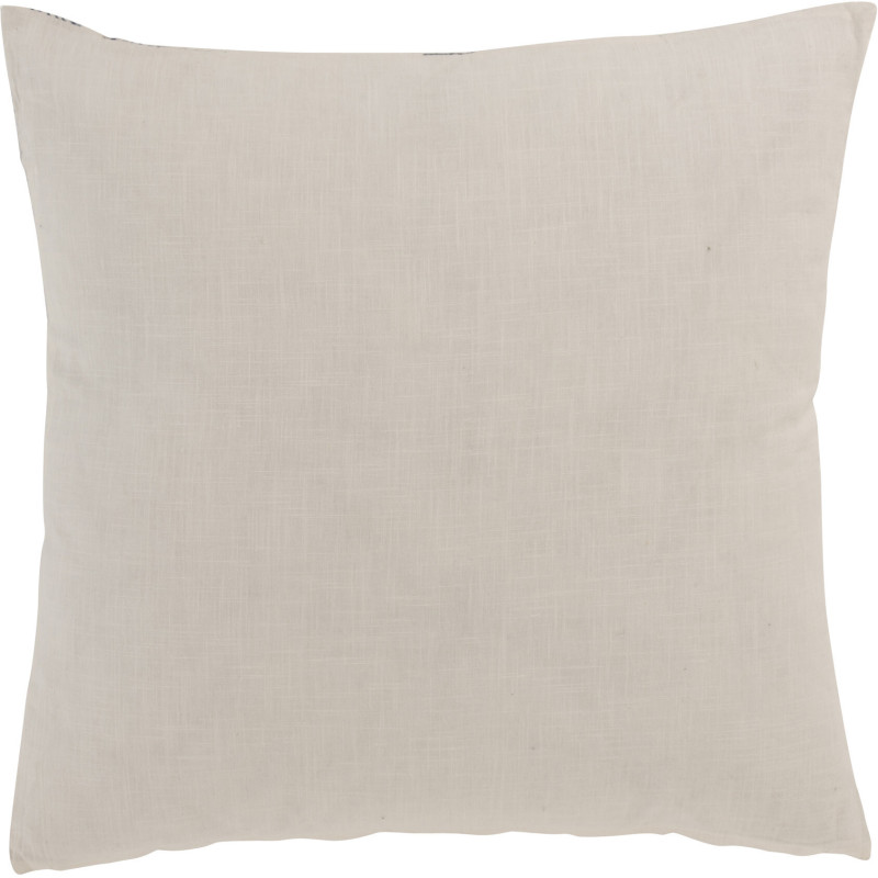 Coussin Carré Izel 50x50 en Coton Bleu Blanc Motif aztèque - 2