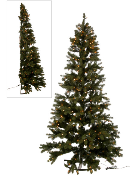 Demi Sapin de Noël XXL Hauteur 225 cm en Plastique - 1