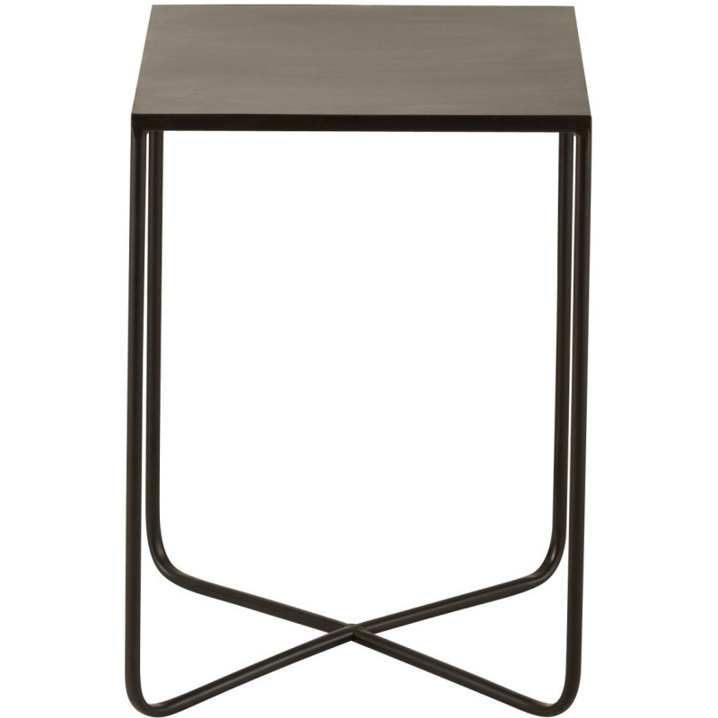Table d'appoint Carrée Sheer en Métal Noir - 2