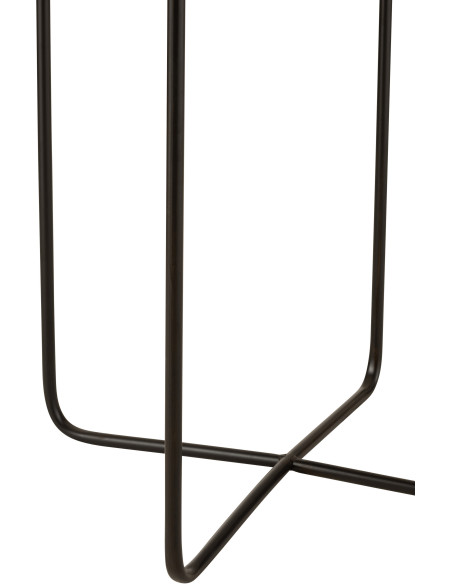 Table d'appoint Carrée Sheer en Métal Noir - 3
