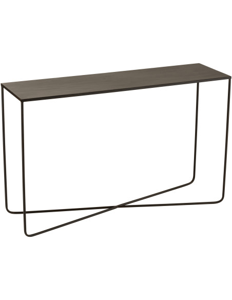 Console Rectangulaire Sheer en Métal Noir - 1
