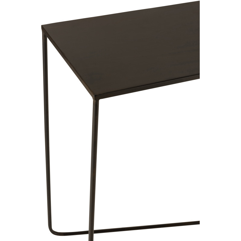 Console Rectangulaire Sheer en Métal Noir - 5