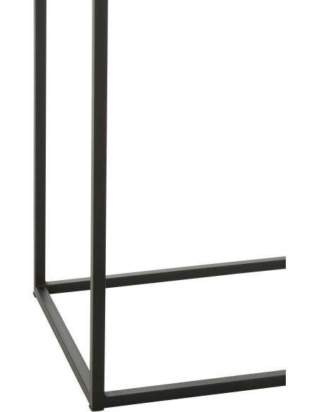 Console Rectangulaire Linéa en Métal Noir - 4