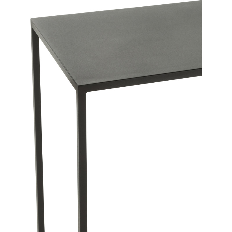 Console Rectangulaire Linéa en Métal Noir - 5