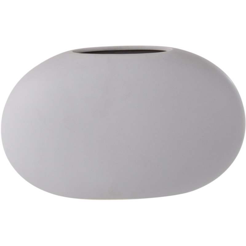 Vase Ovale Hadrian Hauteur 15 cm en Céramique Mauve clair - 1