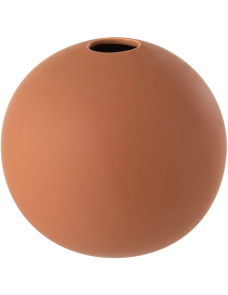 Vase Boule Hadrian Hauteur 20 cm en Céramique Terracotta - 1