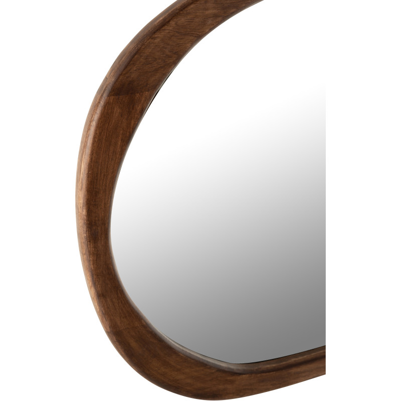 Miroir Mural Irrégulier XL Savana Bois de manguier Marron foncé - 2