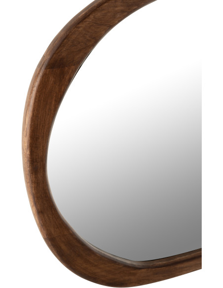 Miroir Mural Irrégulier XL Savana Bois de manguier Marron foncé - 2
