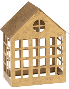 Photophore Maison Delta Diamètre en Métal Doré - 1