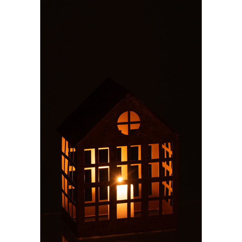 Photophore Maison Delta Diamètre en Métal Doré - 3