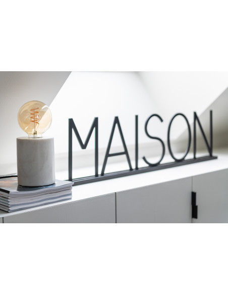 Objet déco Mot à poser Maison en métal noir 81 cm - 2