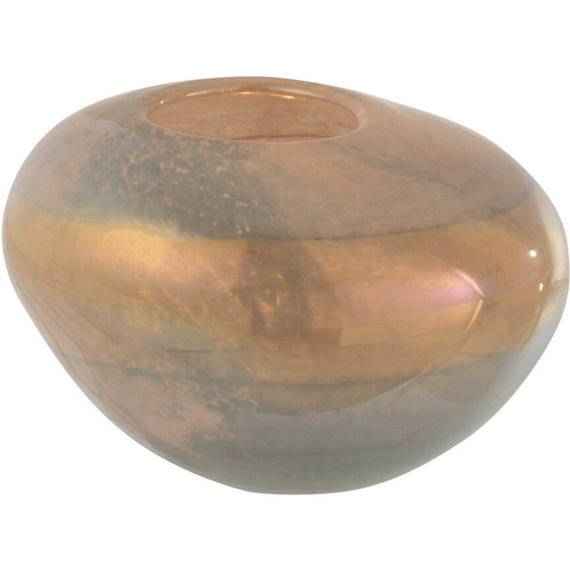 Photophore Rond Léo Diamètre 13 cm en Verre Gris - 3