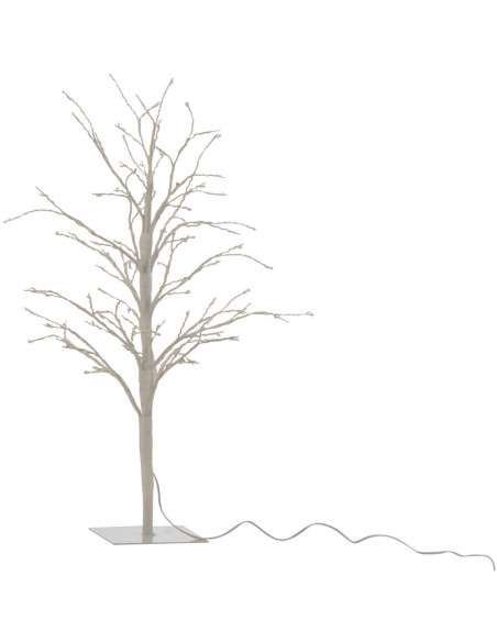 Arbre lumineux Led Branches nues 55 cm en Métal Blanc - 1